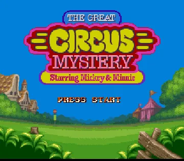 Great Circus Mystery Starring Mickey & Minnie, The (USA) screen shot title